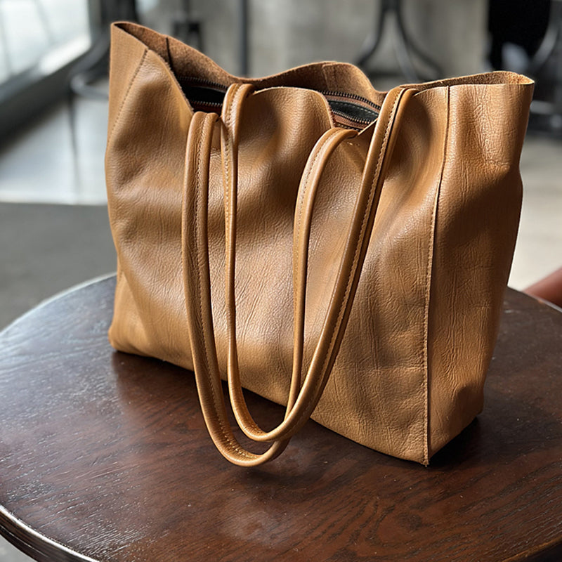 Women’s Full-Grain Leather Work Tote