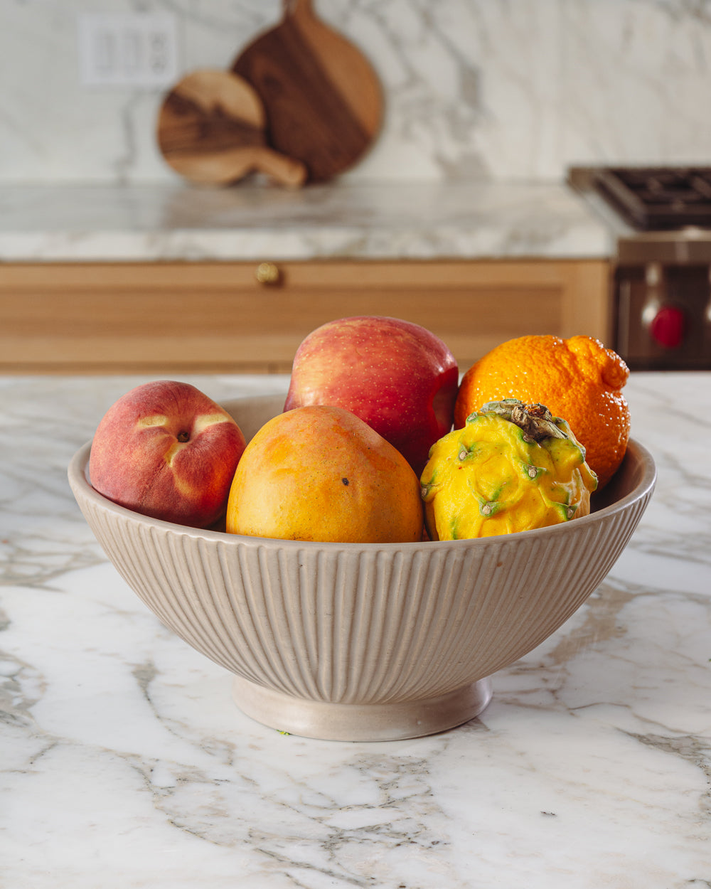 Earth Lines Large Serving Bowl