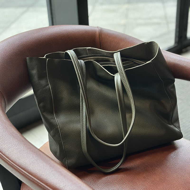 Women’s Full-Grain Leather Work Tote