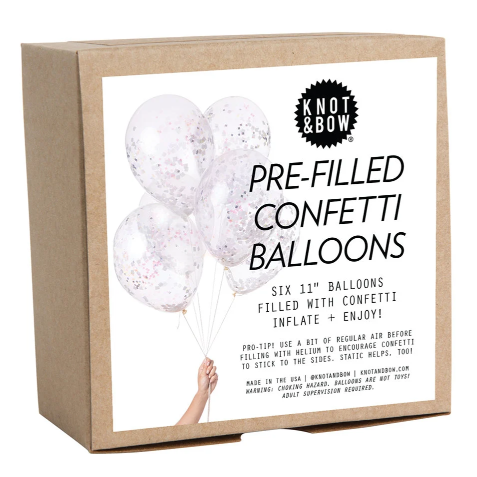 Knot & Bow - Pre-Filled Confetti Balloons (6CT)