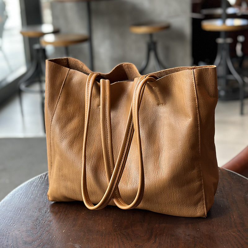 Women’s Full-Grain Leather Work Tote