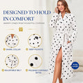 Women's Plush Fleece Shawl-Collar Robe