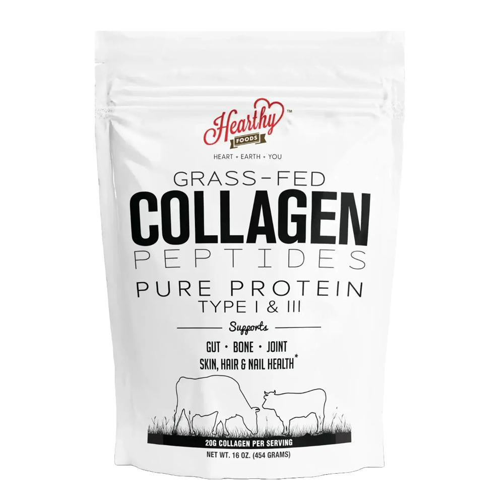 Hearthy Foods - 'Collagen' Grass-Fed Type I & III Peptides (16OZ)