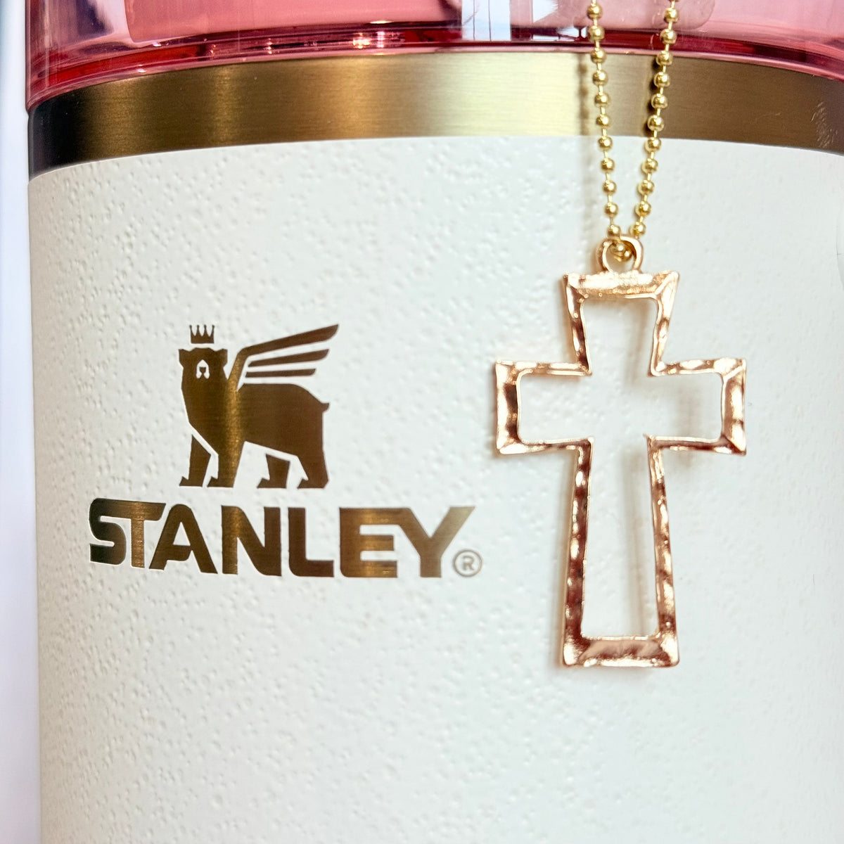 Christian Cross Charm - Tumbler Handle Charm
