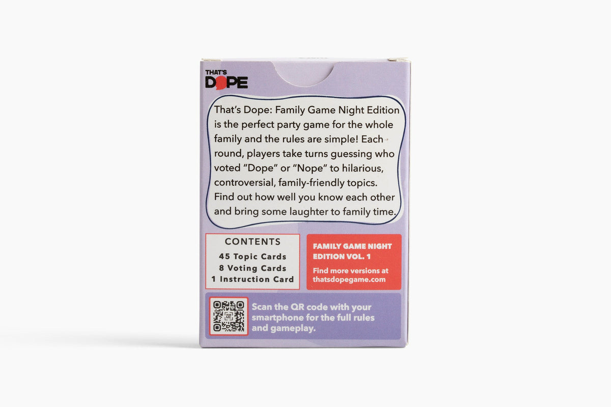 That's Dope: Family Game Night Edition
