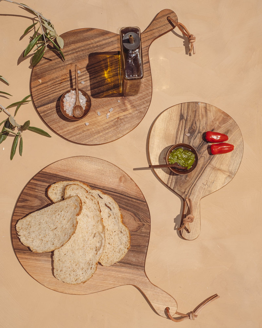 Round Walnut Cutting Boards
