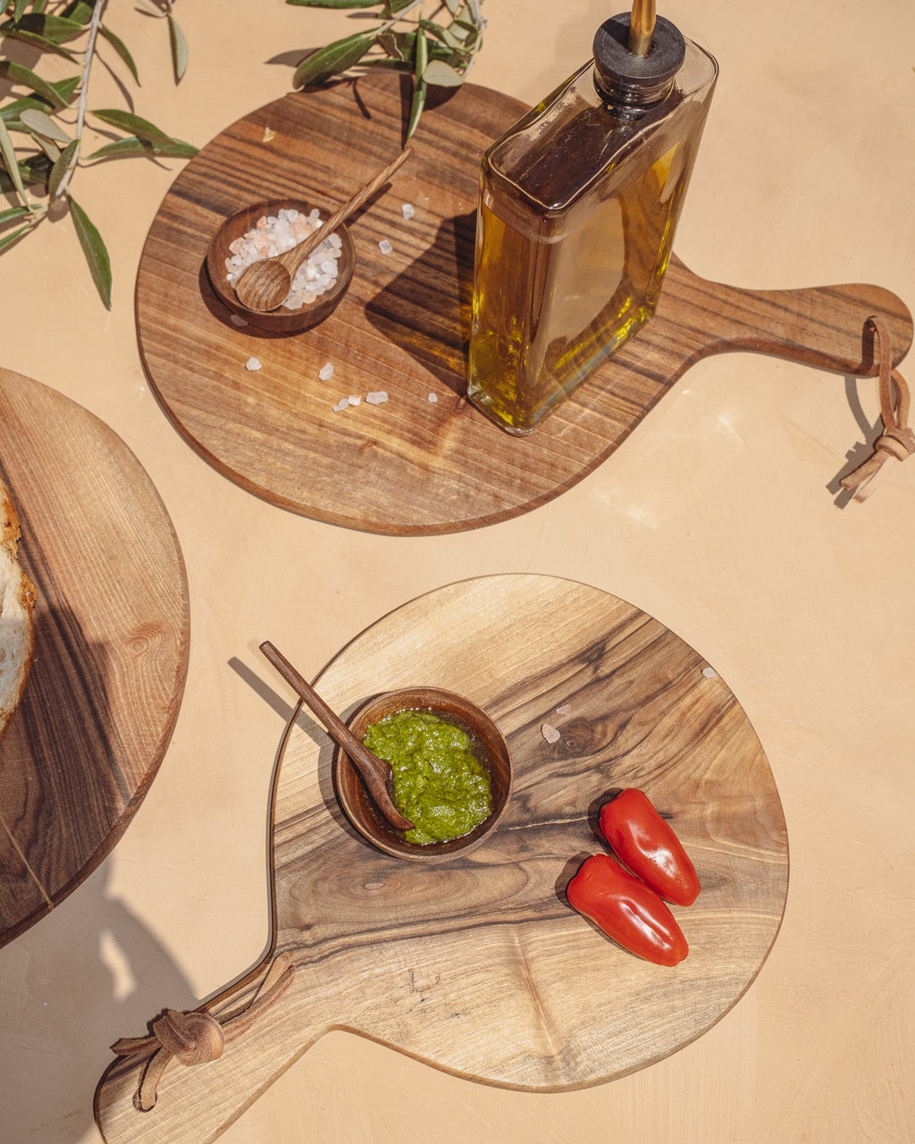 Round Walnut Cutting Boards
