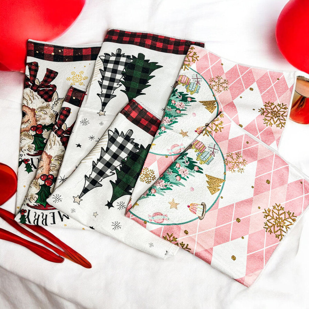 Trees & Gingham Towel
