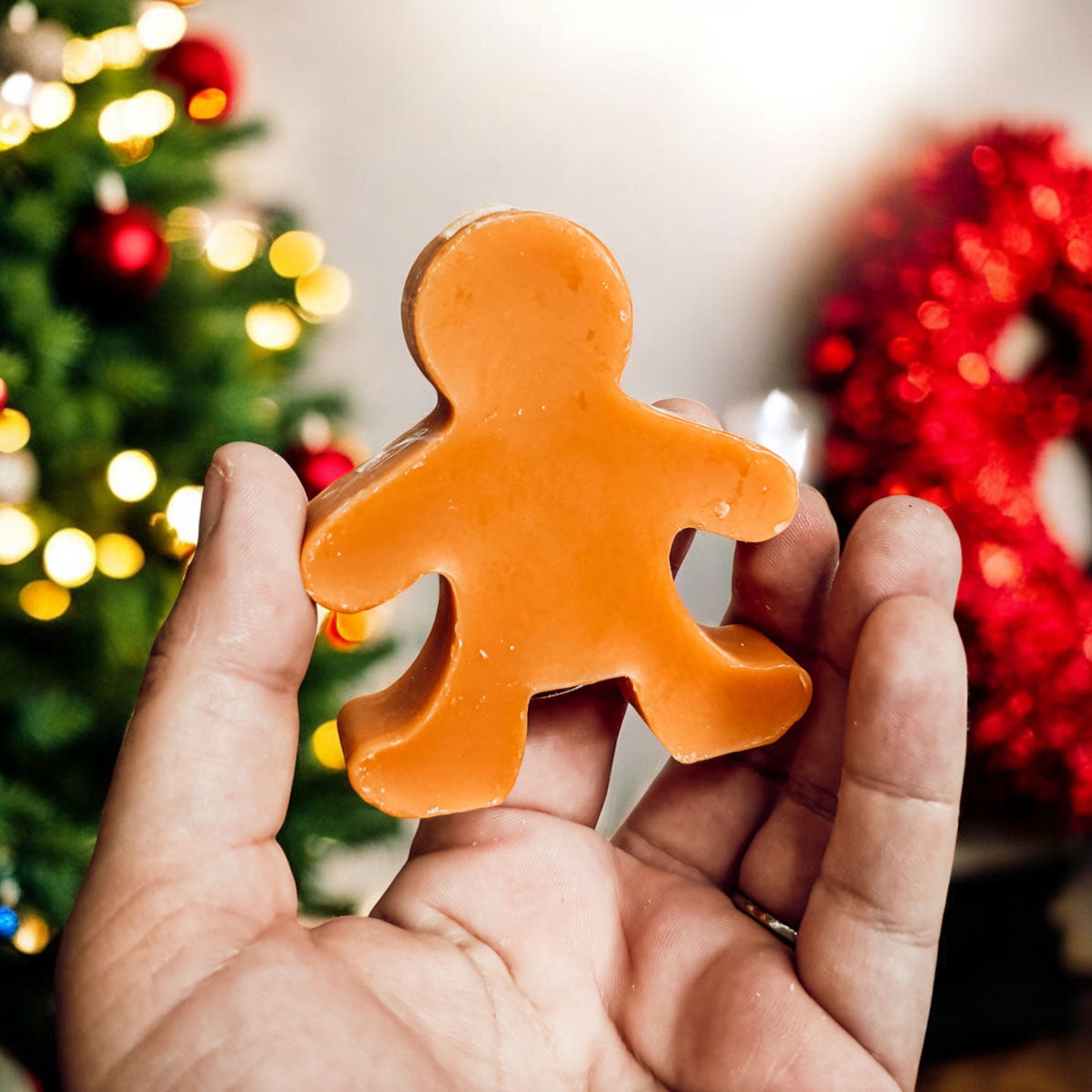 Gingerbread Man Candle