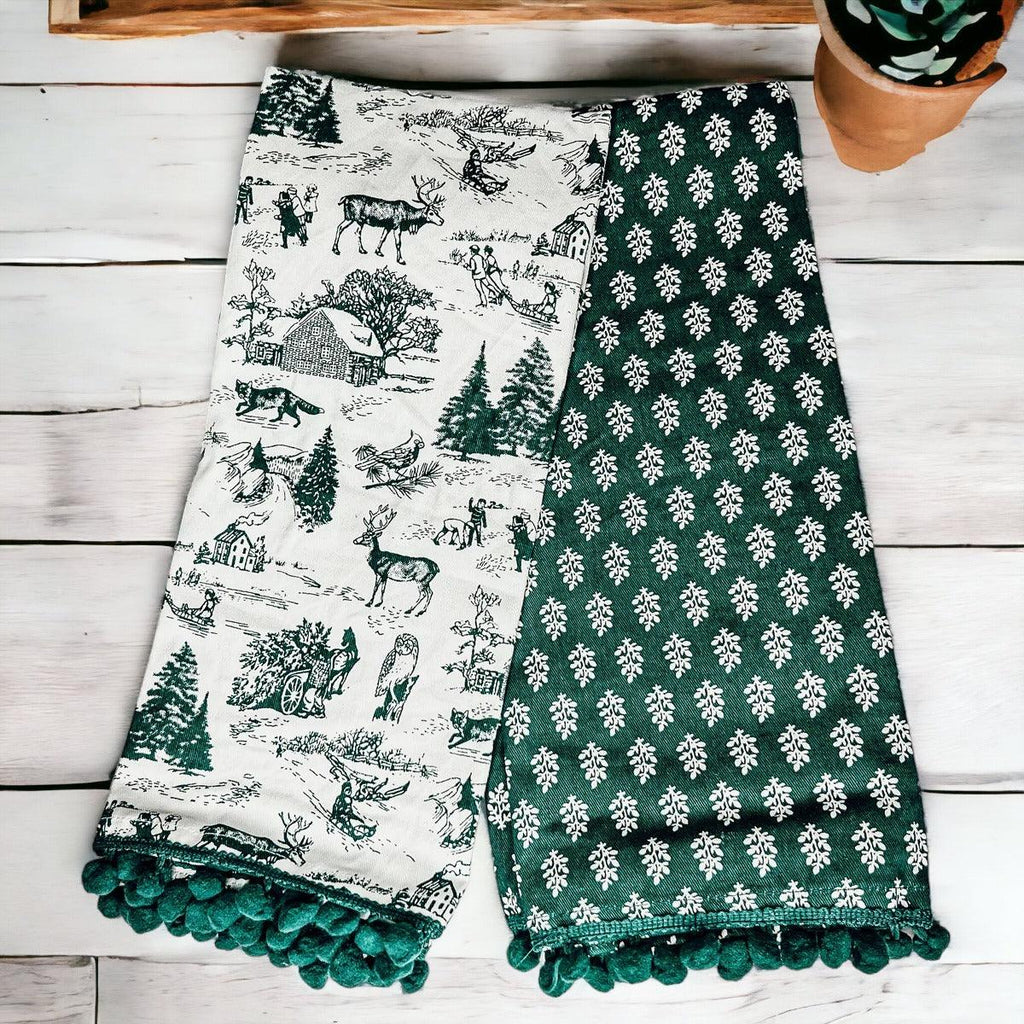 Forest Green Towels