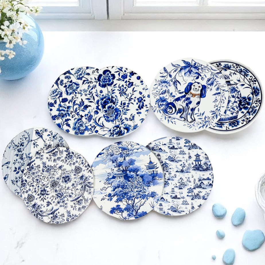 Blue & White Chinoiserie Coasters