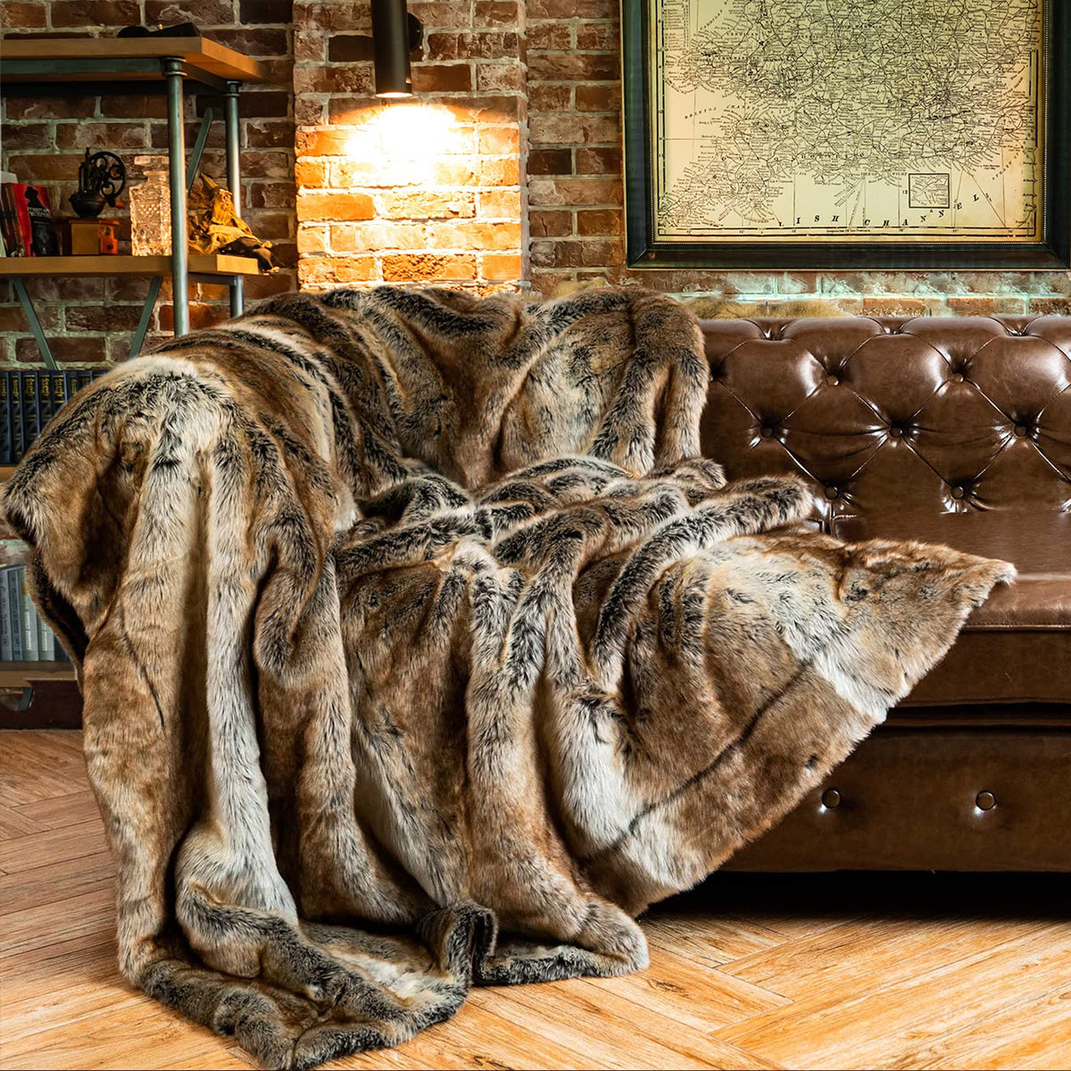 Lutetia Super Soft Fuzzy Thick Throw Blanket