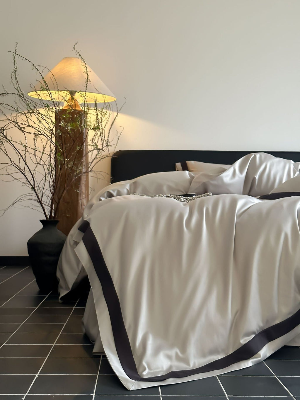 Luxury 100S Tencel-Cotton Blend Solid Color Bedding Set
