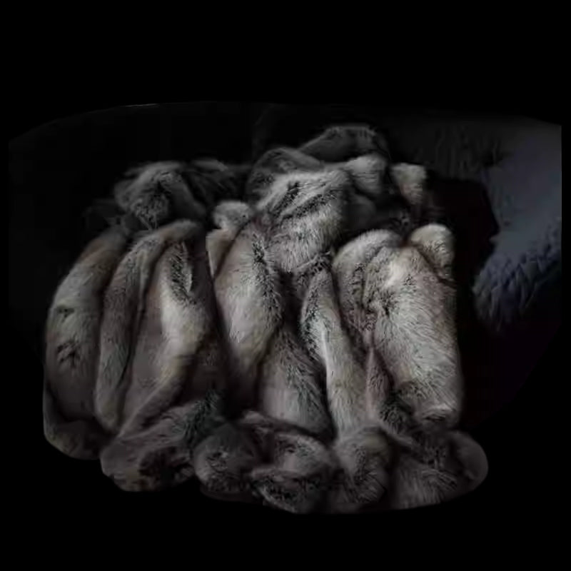 Luxury Soft Faux Fox Fur Blanket | Eco-Friendly