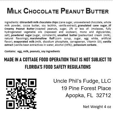 Milk Chocolate Peanut Butter Fudge