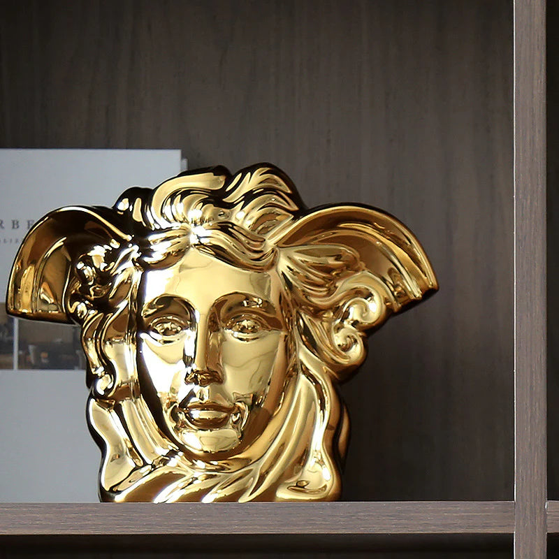 Medusa Luxe Electroplated Ceramic Vase