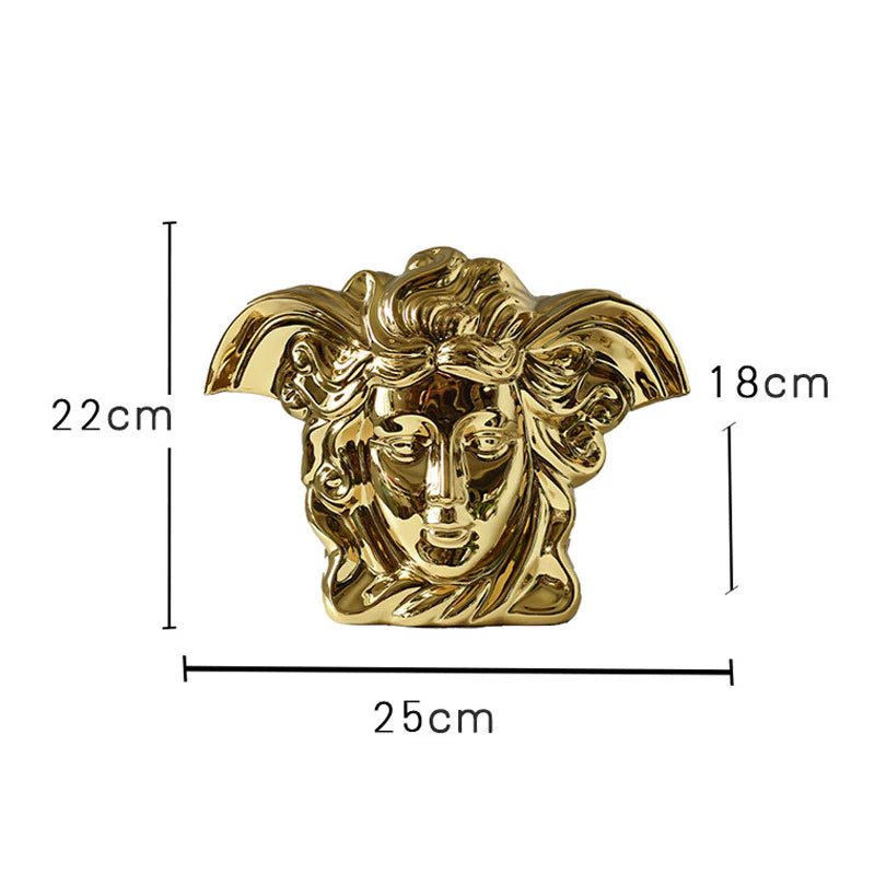 Medusa Luxe Electroplated Ceramic Vase