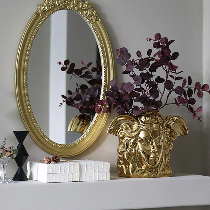 Medusa Luxe Electroplated Ceramic Vase