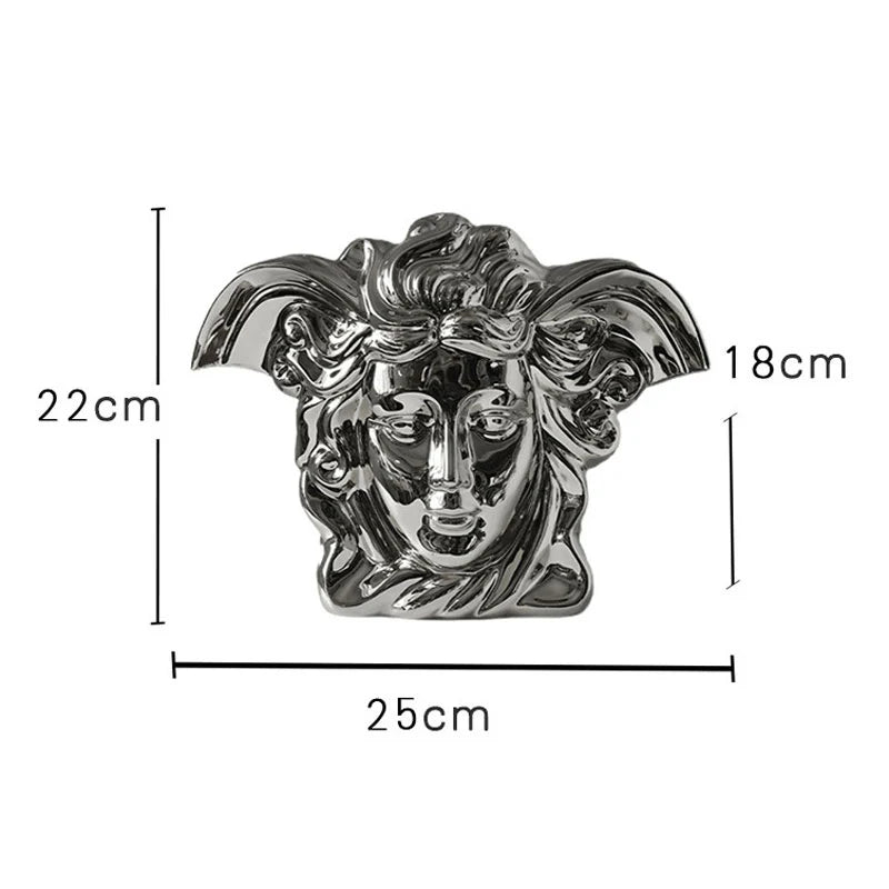 Medusa Luxe Electroplated Ceramic Vase