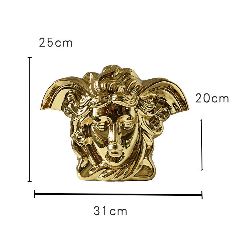 Medusa Luxe Electroplated Ceramic Vase