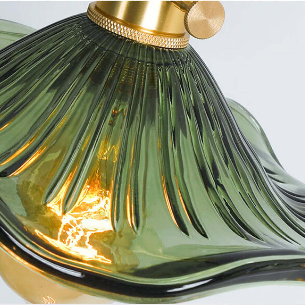 Retro Flower Glass Pendant Light