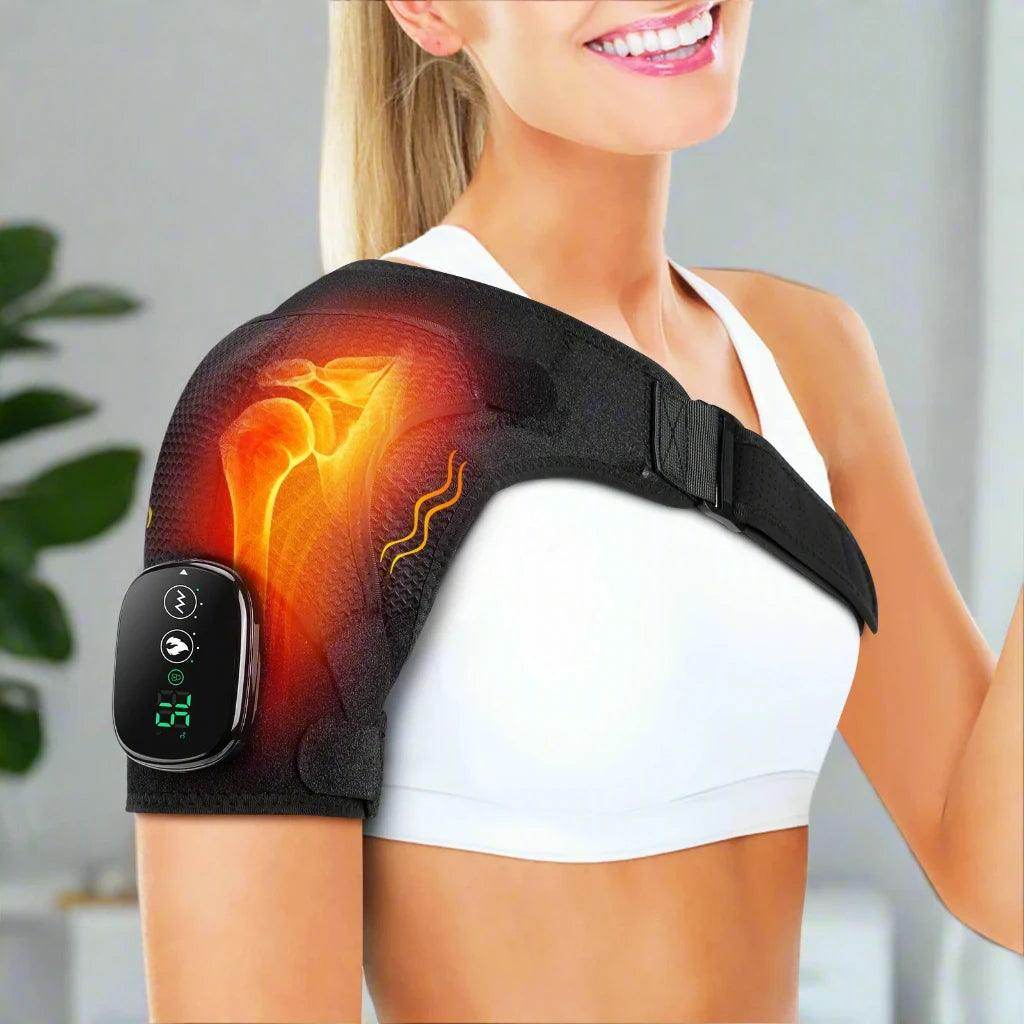 Neck and shoulder massager with heat