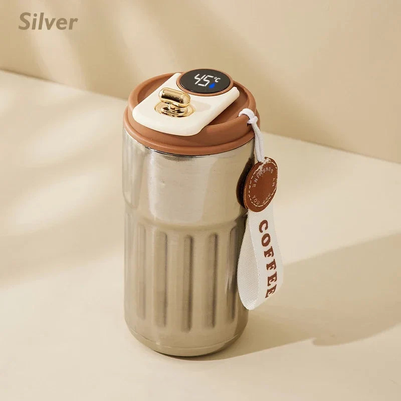🌡️ Smart LED Thermos Bottle – Stainless Steel Travel Flask