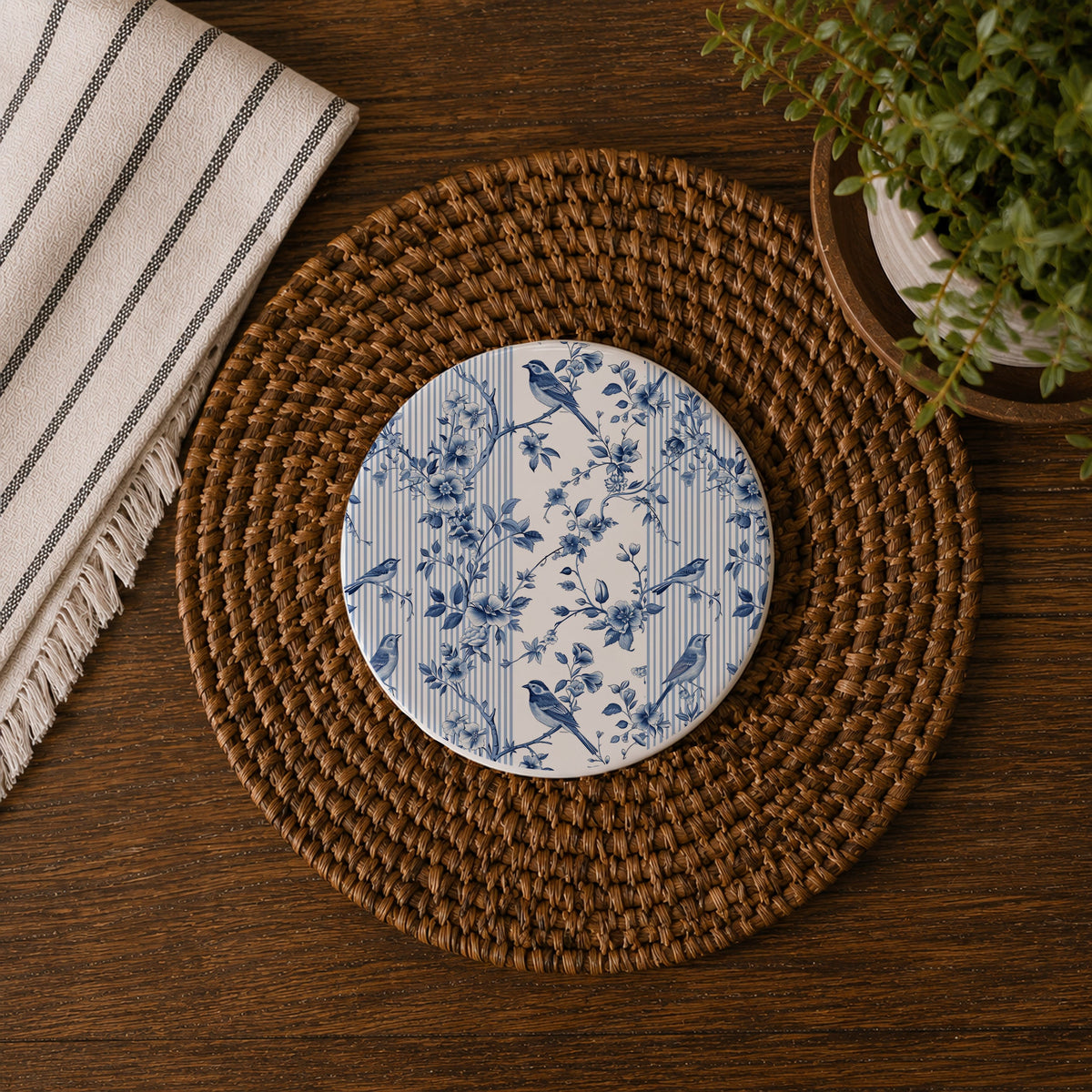 Blue & White Chinoiserie Coasters