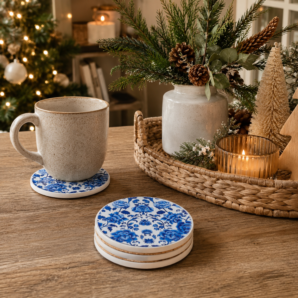 Blue & White Chinoiserie Coasters