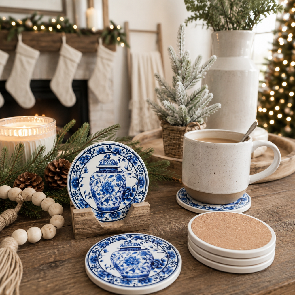 Blue & White Chinoiserie Coasters