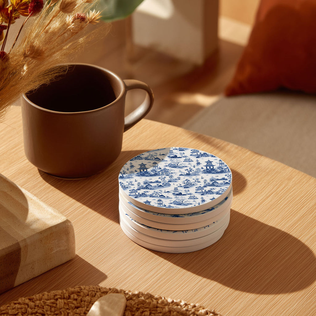 Blue & White Chinoiserie Coasters