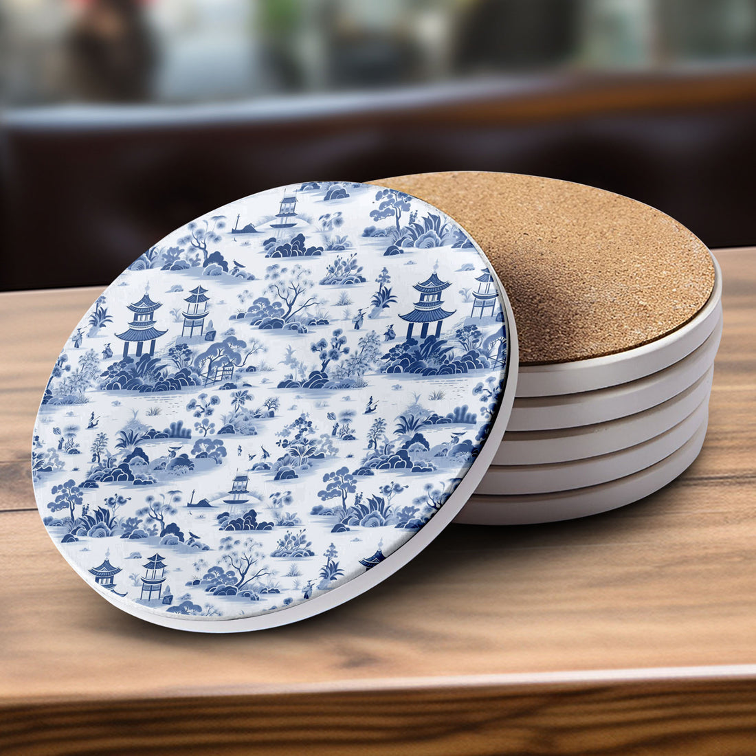 Blue & White Chinoiserie Coasters
