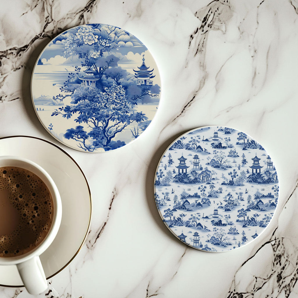 Blue & White Chinoiserie Coasters