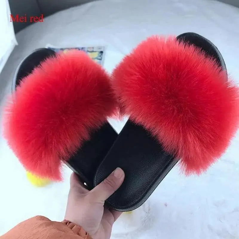 Women’s Soft Fluffy Slide Slippers