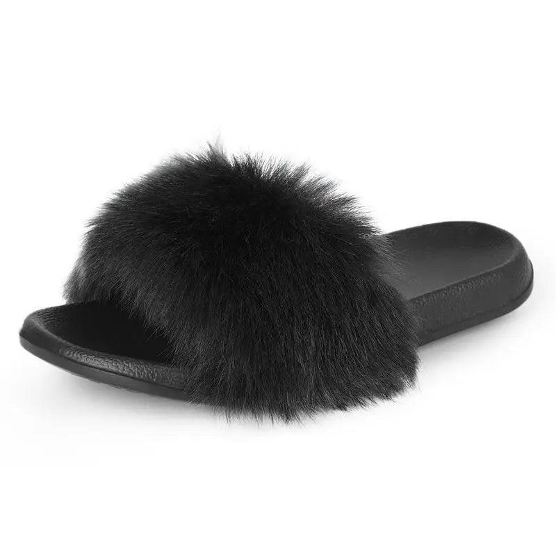Women’s Soft Fluffy Slide Slippers