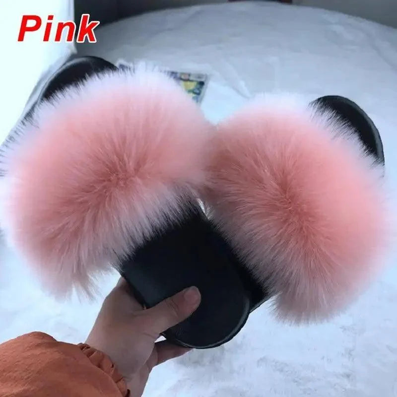 Women’s Soft Fluffy Slide Slippers