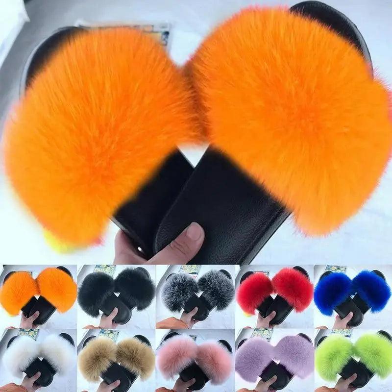 Women’s Soft Fluffy Slide Slippers