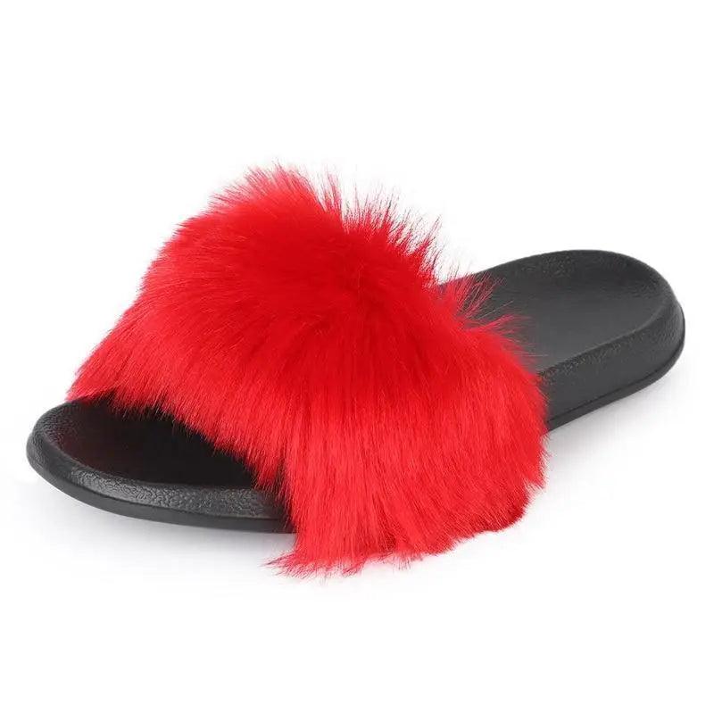 Women’s Soft Fluffy Slide Slippers