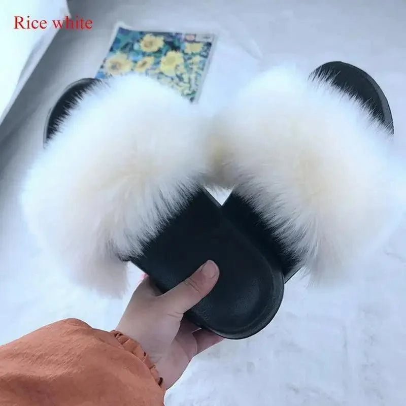 Women’s Soft Fluffy Slide Slippers