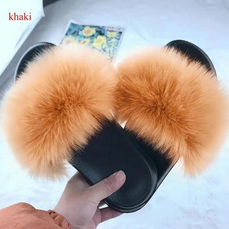 Women’s Soft Fluffy Slide Slippers