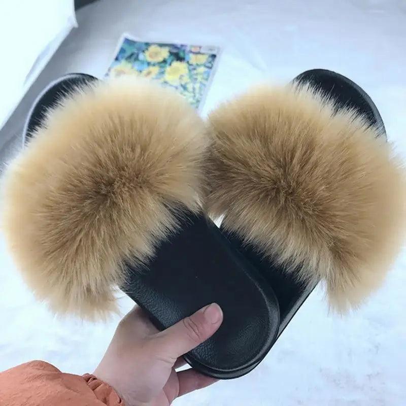 Women’s Soft Fluffy Slide Slippers