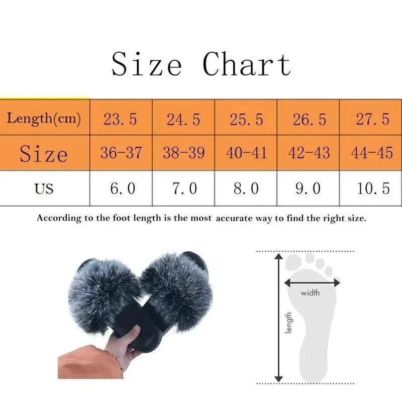 Women’s Soft Fluffy Slide Slippers