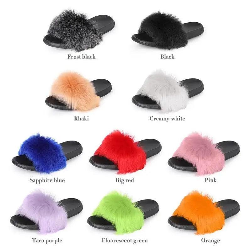 Women’s Soft Fluffy Slide Slippers