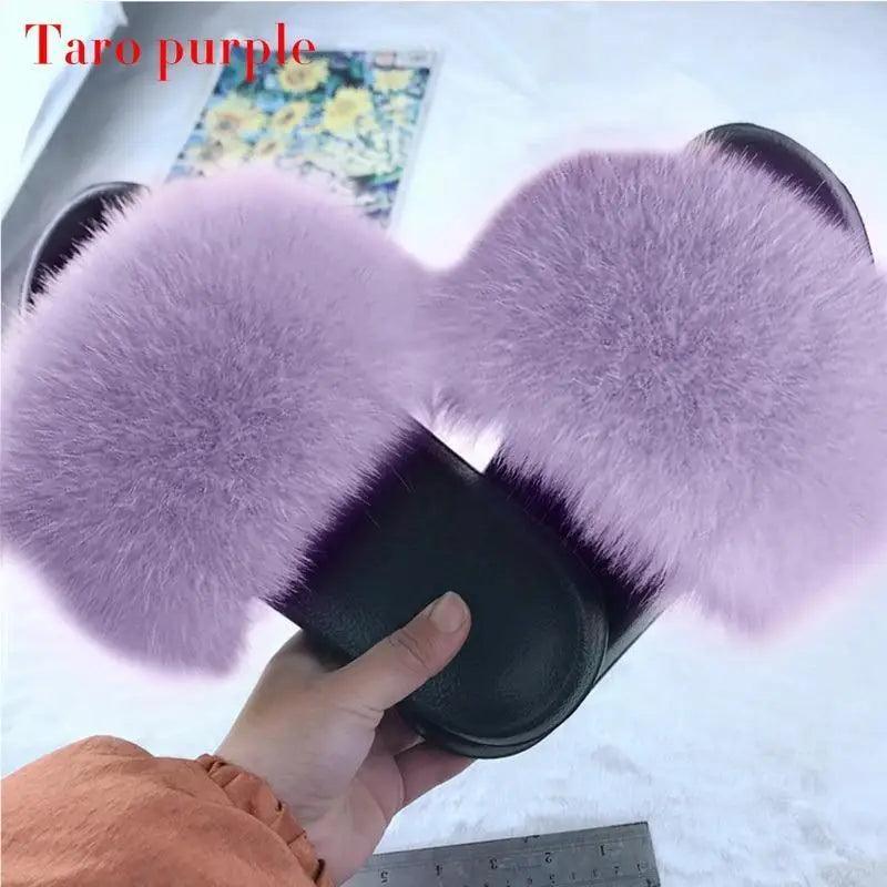 Women’s Soft Fluffy Slide Slippers