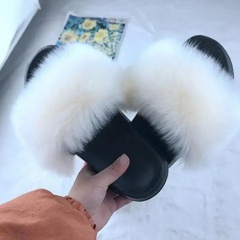 Women’s Soft Fluffy Slide Slippers