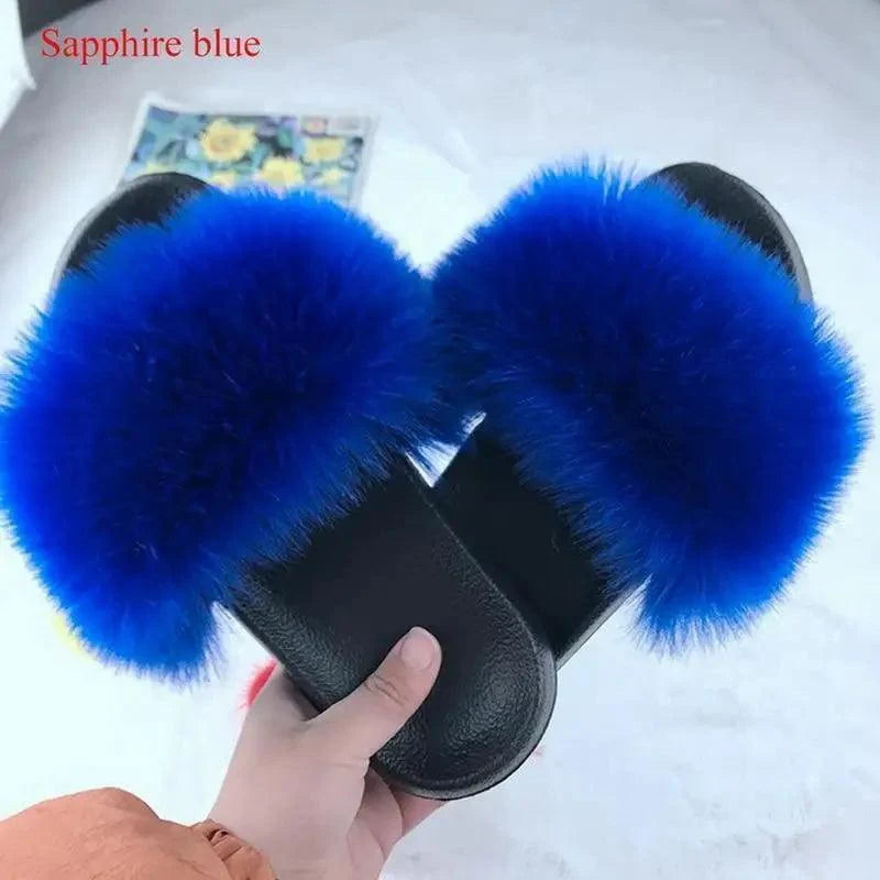 Women’s Soft Fluffy Slide Slippers