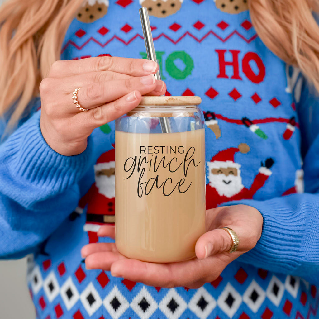 Grinch Face Set 17oz