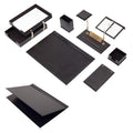 MOOG Leather Desk Set - Double Document Tray- White - 10 PCS