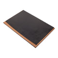 MOOG Leather Desk Pad With Wood Combination - White Leather