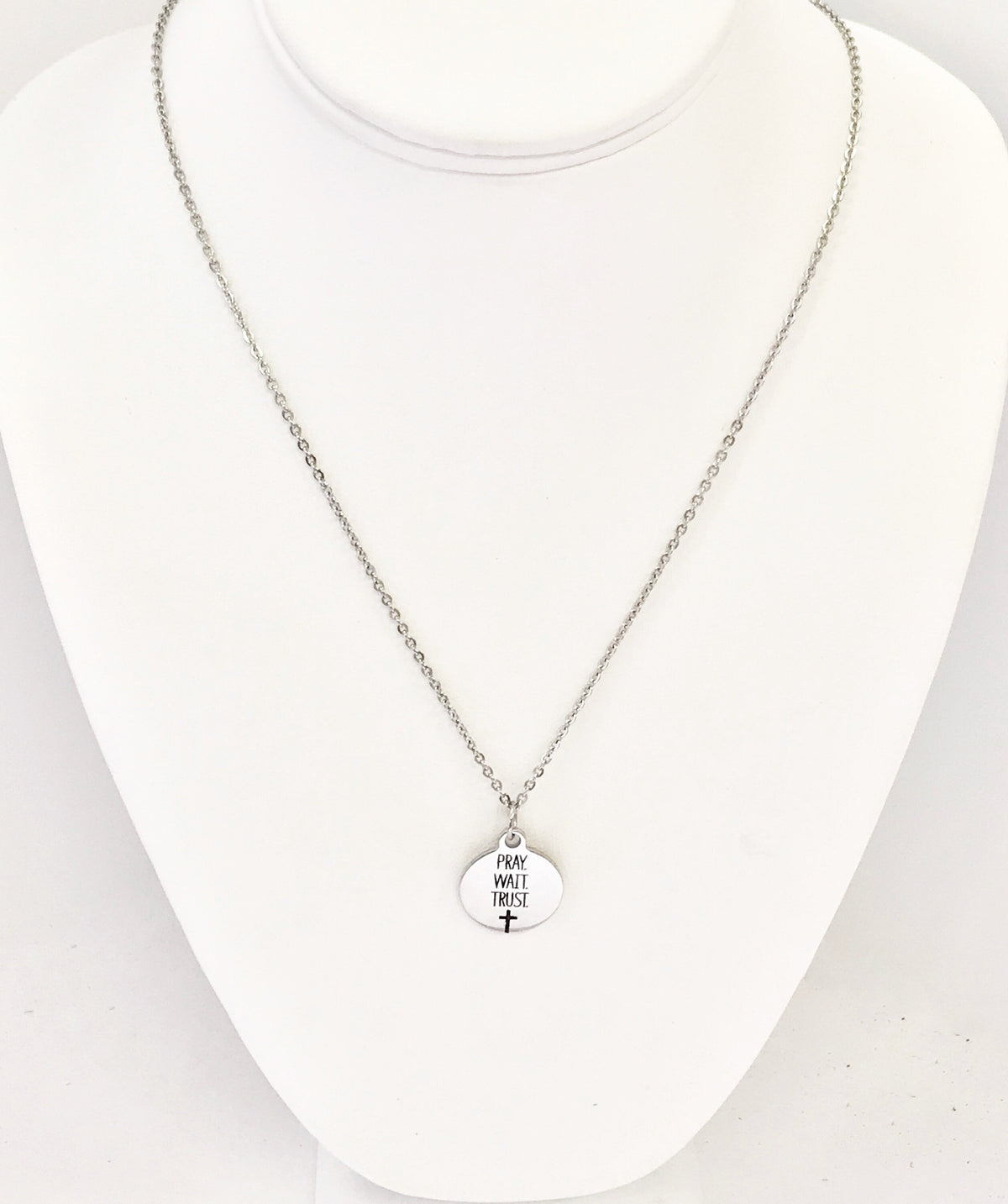 Pray Wait Trust Necklace
